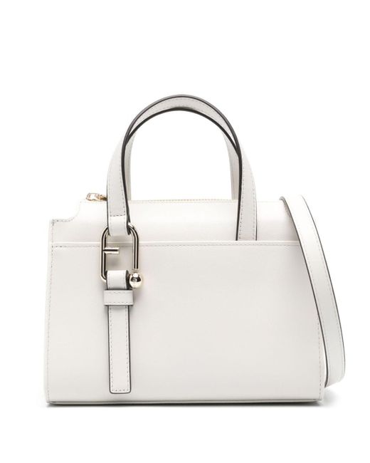 Petit Sac Cabas Boston En Cuir Furla en coloris Blanc Lyst