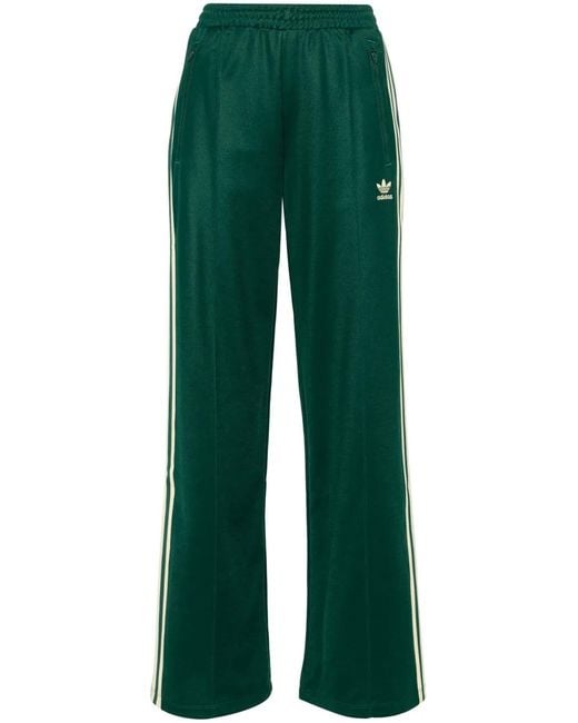 Adidas Green Pantalon Ample À Trois Bandes Signature