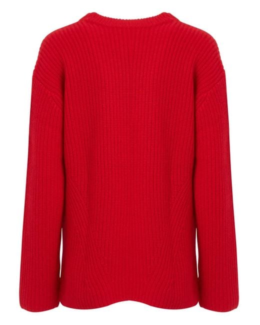 P.A.R.O.S.H. Red Knitted Jumper