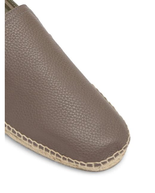 Castaner Gray Justin Leather Espadrilles for men