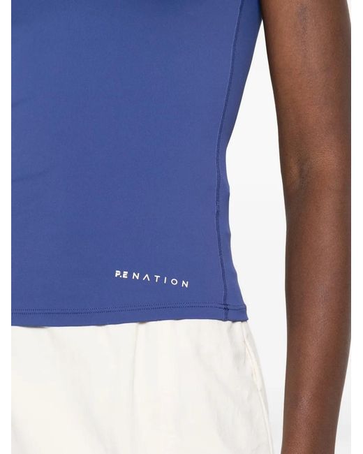 P.E Nation Blue Foundation Muscle Tank Top