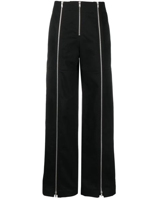 Jil Sander Broek Met Wijde Pijpen in het Black