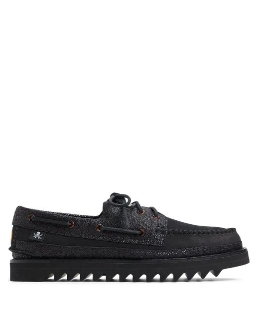 Sperry Top-Sider Black 3-Eye "Gulfstar" Boat Shoes for men