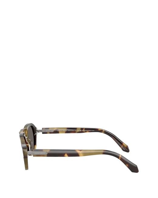 Giorgio Armani Gray Logo-Detail Sunglasses for men
