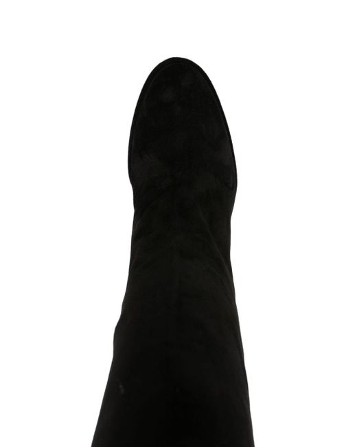 Le Silla Black Elsa 85mm Suede Boots