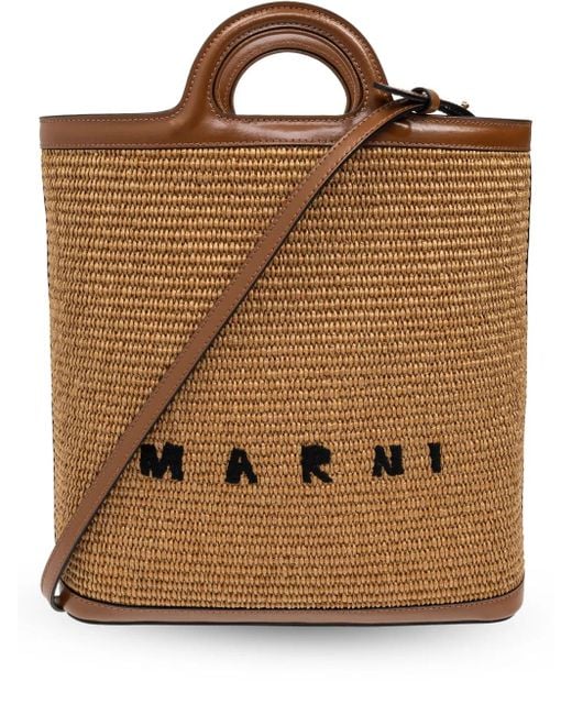 Marni Tropicalia ハンドバッグ Brown