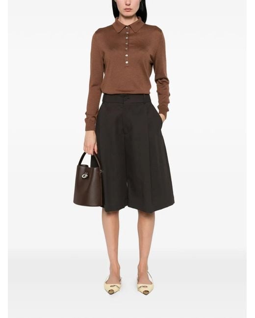 Be You Brown Buttoned Polo Shirt