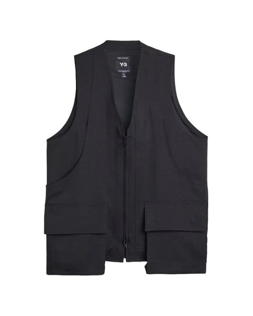 Y-3 Blue Sport Uniform Pocket Vest for men