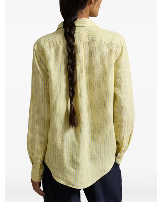 Polo Ralph Lauren Gestreept Blouse in het Yellow