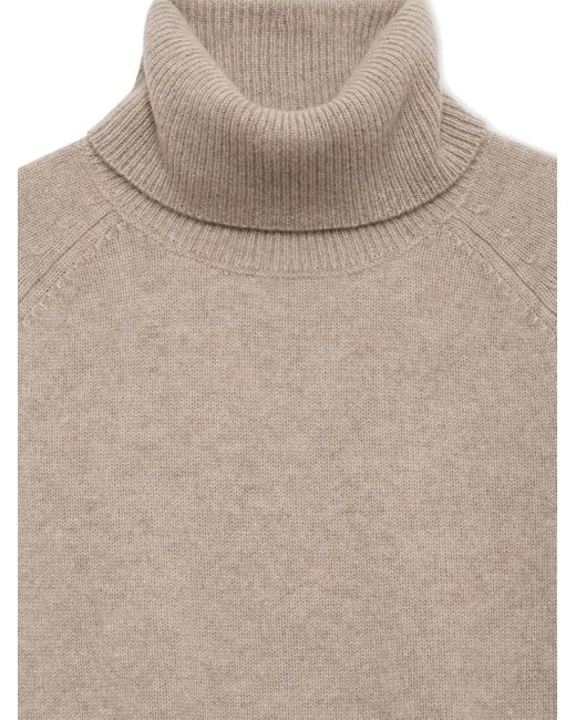 Anine Bing Natural Jackson Turtleneck Top