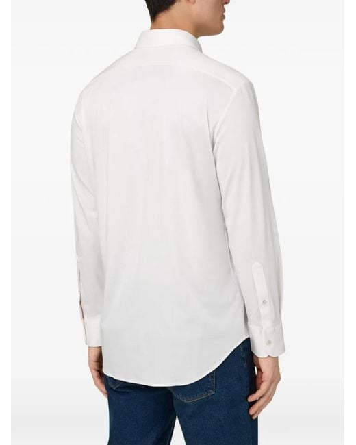 Boggi White Collar Button Shirt for men