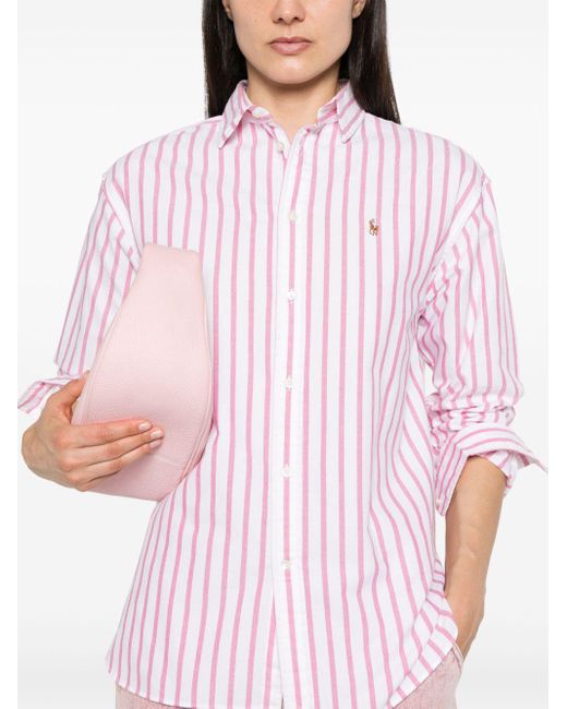 Polo Ralph Lauren Polo-pony Striped Shirts Pink