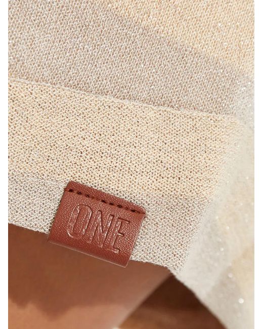 One Teaspoon White New Mexico Striped Shorts