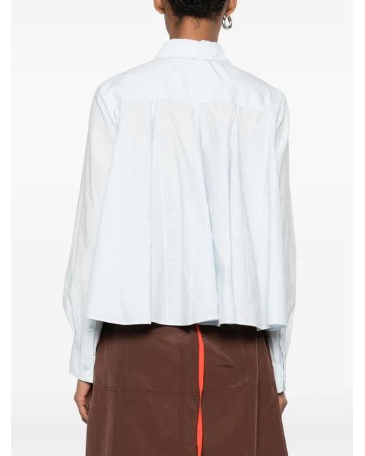 Loewe White Paula's Ibiza Cotton Blend Shirt
