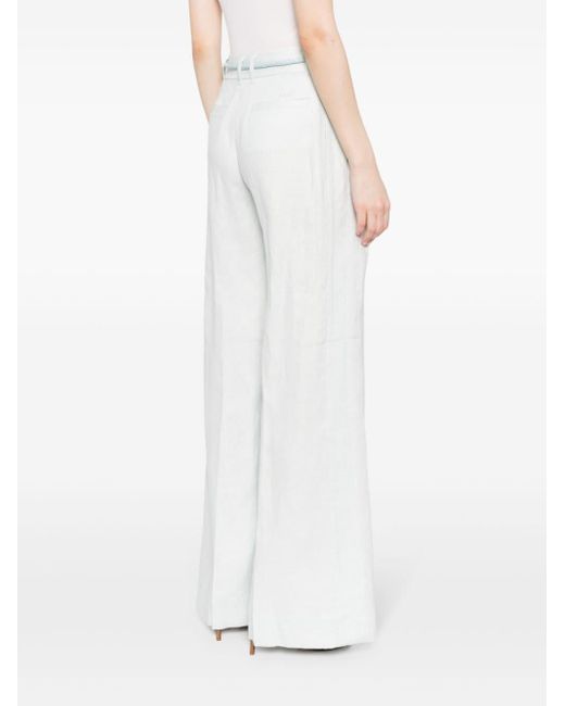 Pantalon ample Natura en lin Zimmermann en coloris White