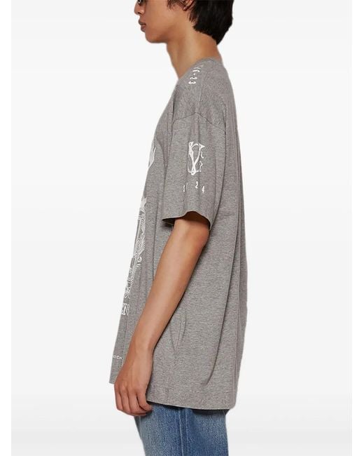 Givenchy Gray Short-Sleeve T-Shirt for men