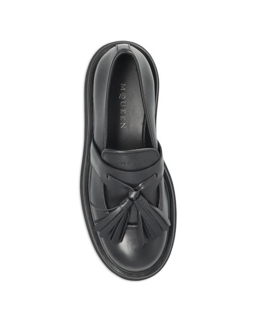 McQueen Black Sofa Loafers