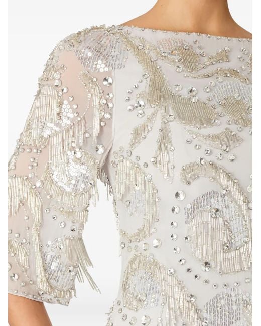 Jenny Packham Kitty Mini-Jurk in het Natural