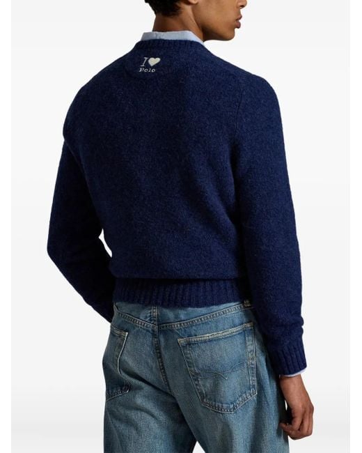 Polo Ralph Lauren Blue Long Sleeve-Pullover for men