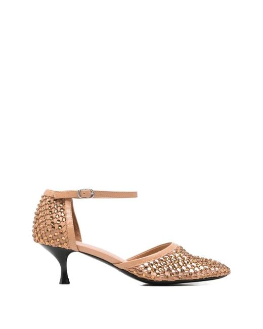 strategia shoes Natural Strass-Embellished Pumps