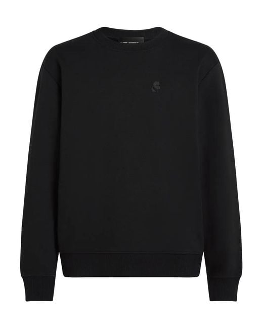 Karl Lagerfeld Black Kameo Sweatshirt for men