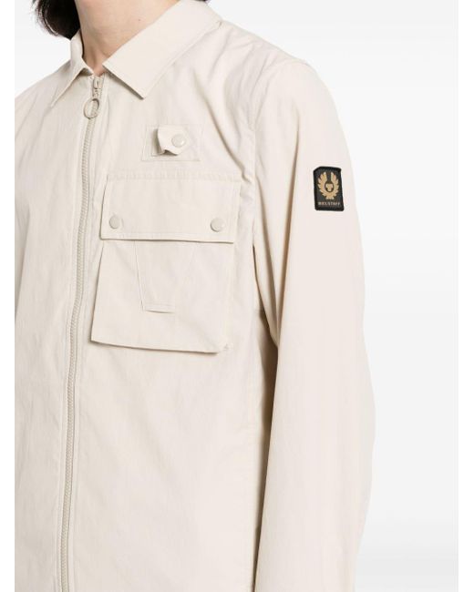 Belstaff Natural Castmaster Zip-up Shirt Jacket for men