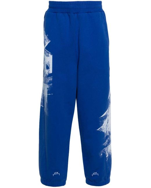 Pantalones de chándal con estampado Brushstroke A_COLD_WALL* de hombre de color Blue