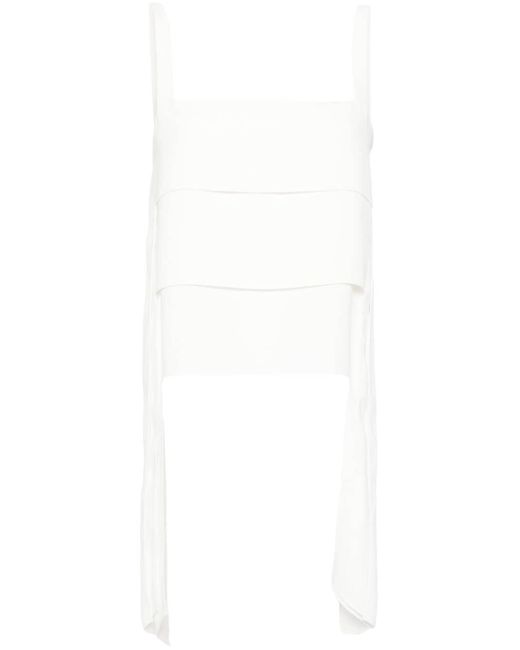 Haut Avan à design asymétrique Alexis en coloris White