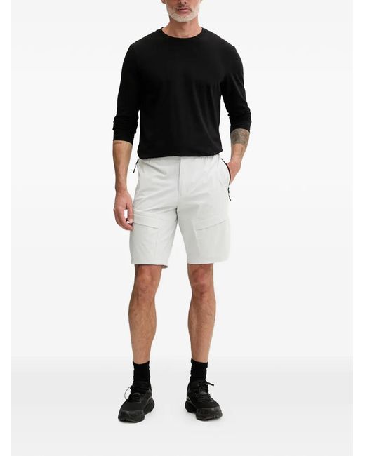 Bogner Fire + Ice Gray Caleb Logo-Patch Cargo Shorts for men