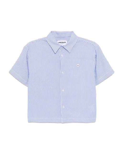 Chocoolate Blue Striped Shirt