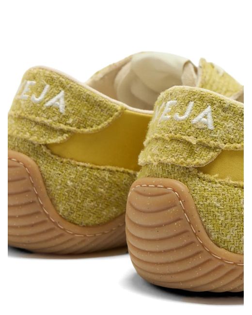 Veja Yellow X Baserange Jitsu Logo-Patch Lace-Up Sneakers