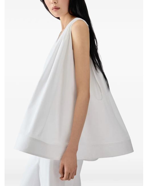 Jacquemus White The Norma Trapeze Top