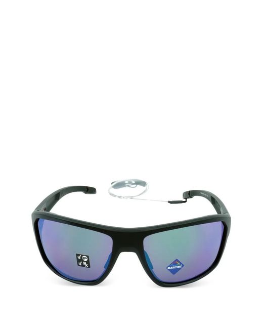 Oakley Blue Split Shot Rectangle-Frame Sunglasses for men