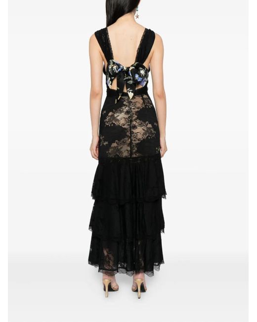 Vestido Ottoman Elegance a capas Camilla de color Black