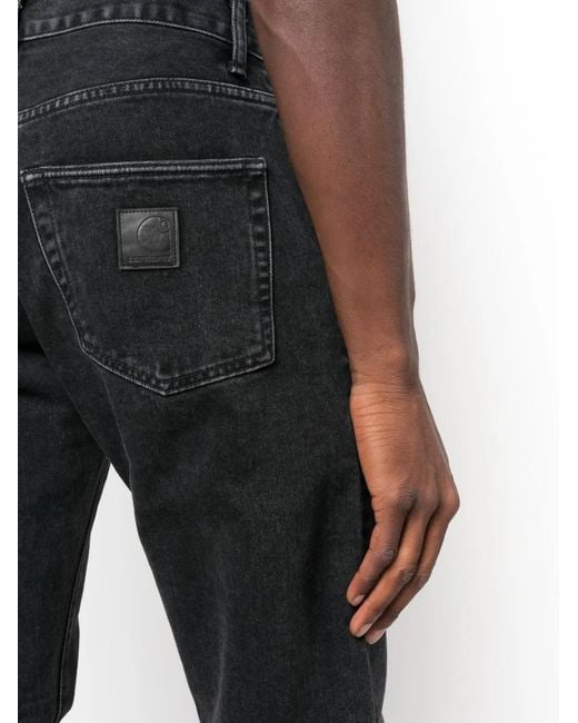 Carhartt Blue Mid-Rise Straight-Leg Jeans for men