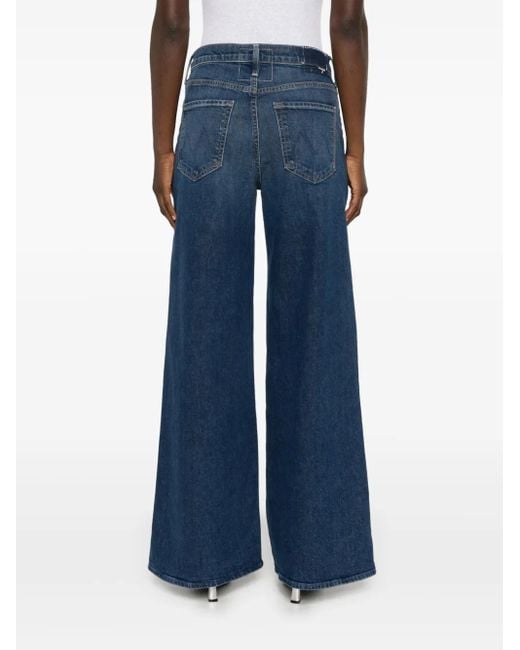 Mother Blue The Ditcher Roller Sneak Jeans