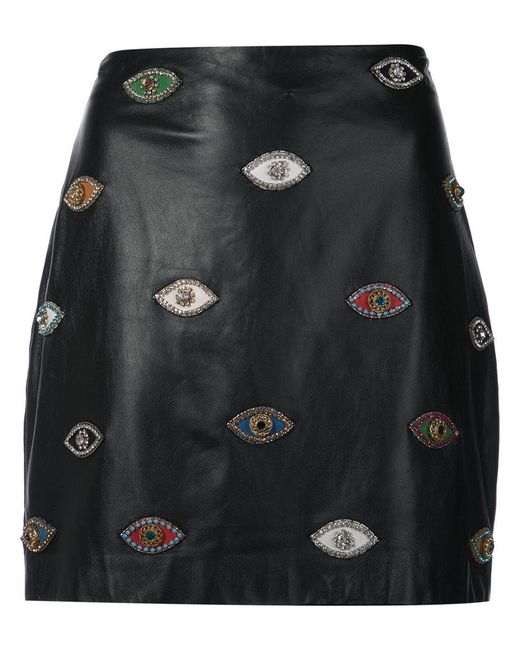 Nicole Miller Black Eye To Evil Eye Skirt