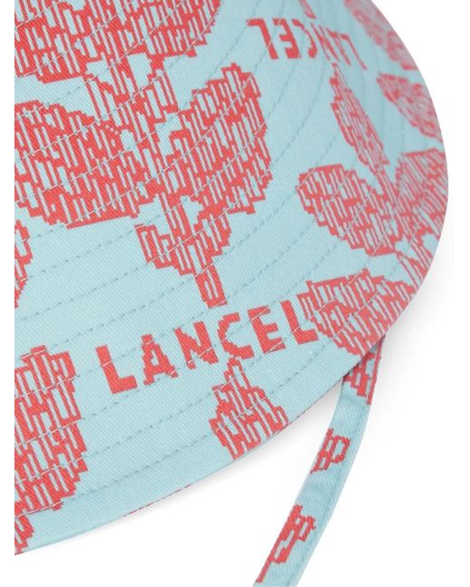 Lancel White Floral Hat