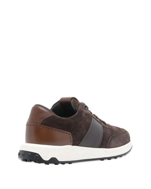 Tod's Brown Panelled Sneakers for men
