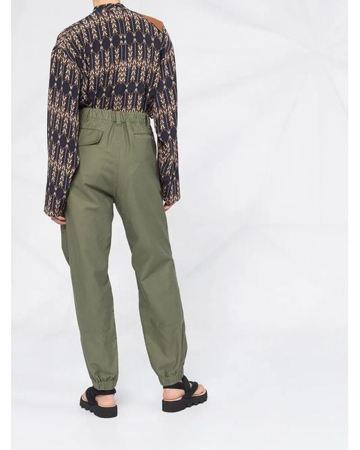 Stella McCartney Blue Zadie Knotted High Neck Blouse