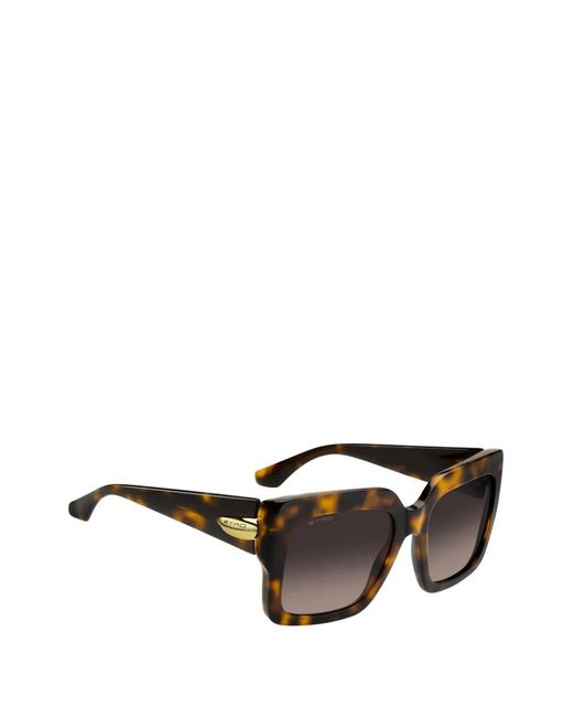 Etro Brown Drop Tortoiseshell-Effect Square-Frame Sunglasses