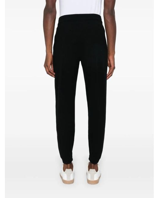 Bompard Black Cashmere Track Pants for men
