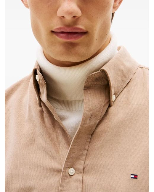 Chemise En Velours Côtelé À Manches Longues Tommy Hilfiger pour homme en coloris Natural