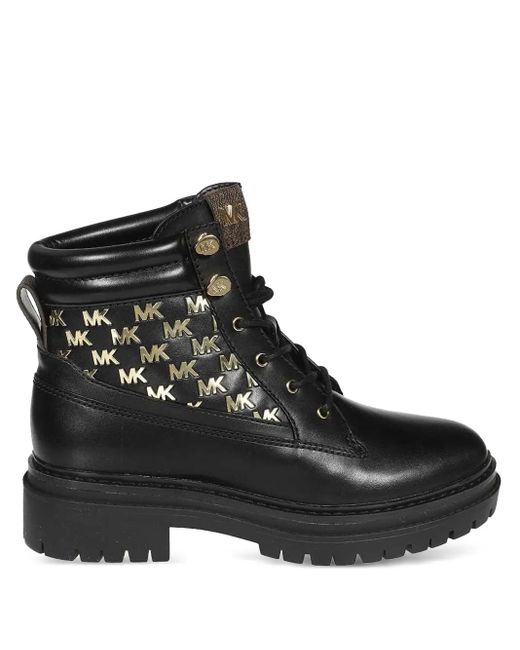 MICHAEL Michael Kors Black Knöchelhohe Lederschuhe