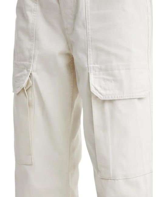 Vans White Belt-Loop Pocket Trousers
