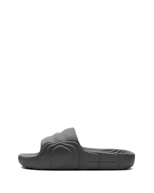 Adidas Gray Adilette 22 for men