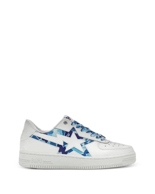 A Bathing Ape Blue Bape Sta Icon Abc Camo Sneakers for men