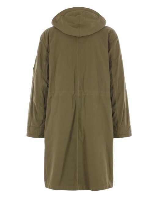 C P Company Green Micro Kei Explorer Coat for men