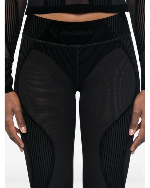 M I S B H V Flared Broek in het Black