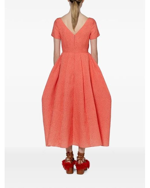Roksanda Vaela Textured-Finish Midi Dress